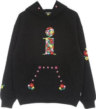 Iuter Zwarte lichtgewicht capuchontrui Bouquet - Heren - Hoodies - Zwart - XL - Katoen - Hoodies & sweatvesten
