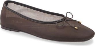 Rag & Bone Poppi Ballet Flat in Mocha Mesh at Nordstrom, Size 39.5