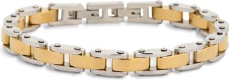 Eye Candy Los Angeles Mens Omar Two-Tone Chain Bracelet in Silver at Nordstrom Rack