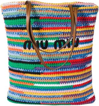 Miu Miu Borsa tote alluncinetto - Blu