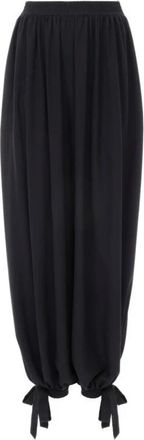 Chlo&eacute; Pliss&eacute; Wijde Broek - Dames - Broeken - Zwart - S - Broeken