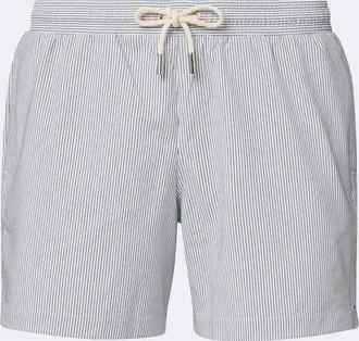 Orlebar Brown Boxer III striped seersucker swim trunks