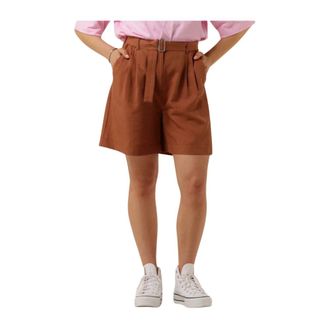 Catwalk Junkie Rode Tailored Shorts - Dames - Bermuda - Bruin - M - Korte Broeken