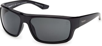 Timberland TB00067 Polarized 01D Mens Sunglasses Black Size 65