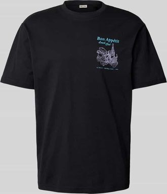 Only & Sons Oversized T-Shirt mit Label-Print in Black, Größe XXL