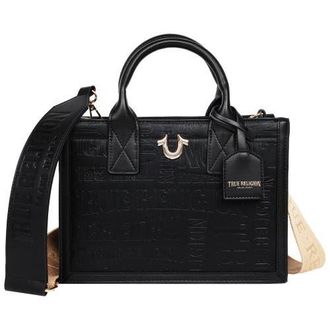 True Religion Mega Logo Modern Tote in Black at Nordstrom