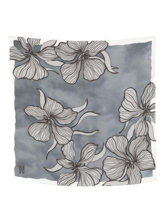 Marc O'Polo floral scarf - women - Modal/Viscose - One Size - Grey