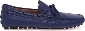 Doucal's Schoenen, Heren, Blauw, 41 EU, Katoen, Driver Loafer