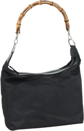 Gucci Pre-owned Shoulder Bags, female, Black, Size: ONE SIZE Pre-owned Vintage bamboo handle bag