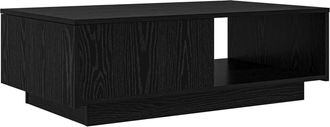 vidaXL Mesa De Caf&eacute; Roble Negro 95 X 55 X 31 Cm Madera De Ingenier&iacute;a Vidaxl
