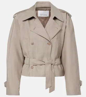 Frankie Shop Stan belted wool jacket