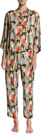 Natori Two-Piece Dynasty Printed Pajamas