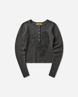 Hysteric Glamour Women s Born To Lose Pullover Charcoal