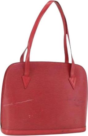 Louis Vuitton Pre-owned Handbags, female, Red, Size: ONE SIZE Pre-owned Vintage Epi Leather Shoulder Bag