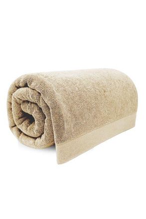 BedVoyage Melange Viscose Cotton Bath Sheet - Soft, Absorbent, Oversized in Sand at Nordstrom
