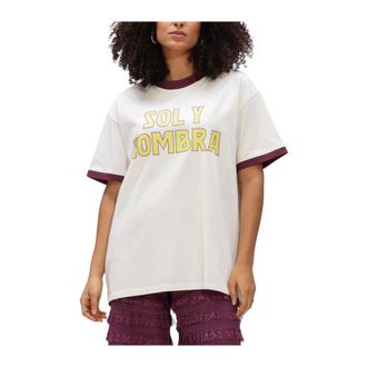 Harper & Yve Sol-Ss T-shirt - Dames - Tops - Beige - Maat: L Katoen