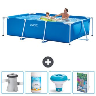 Intex Piscina Con Estructura Rectangular - 260x160x65 Cm - 5-piezas Scb120
