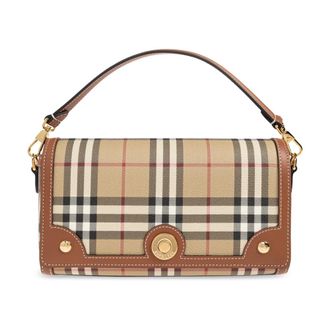 Burberry Handbags, female, Beige, Size: ONE SIZE Note Small Shoulder Bag