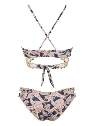 Del Maar Kuali bikinislip met paisley-detail - Blauw