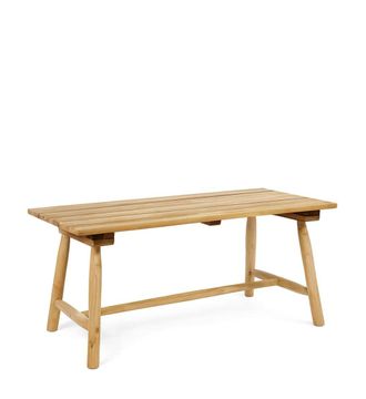 Moycor Mesa de comedor teca beige anch. 160 cm