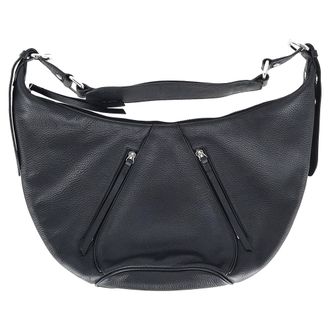 by FAR Story Hobo Shoulder Bag in Black Leather