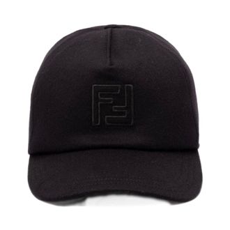 Fendi Gorra de b&eacute;isbol de lana y cachemira - Accessories - Hombre - Negro - ONE SIZE
