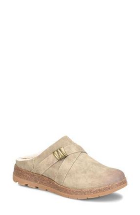 S&ouml;fft Lisbon Clog in Stone Taupe Suede at Nordstrom Rack, Size 8.5