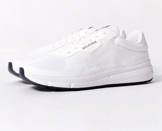 Tommy Hilfiger Mens Tommy Hilfiger Light Weight Knit Mens Trainer - White - Size: 10.5