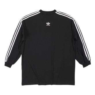 Balenciaga x adidas Long Sleeve T-shirt Oversized Black 728789TNVA68482