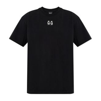 44 Label Group T-Shirts, male, Black, Size: XL Logo T-shirt