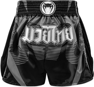 OEM Pantalones Cortos Venum Adrenaline Muay Thai Negro/plata Talla L