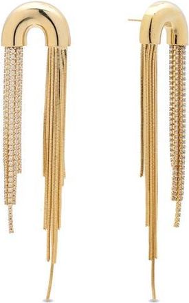 Eye Candy Los Angeles Annika Fringe Drop Earrings in Gold at Nordstrom Rack