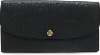 Louis Vuitton Monogram Empreinte Black Noir Monogram Empreinte Long Wallet (Bi-Fold) (Pre-Owned)