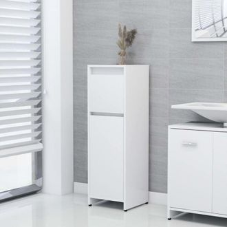 vidaXL Armadio da Bagno Bianco 30x30x95 cm in Legno Multistrato - Vidaxl