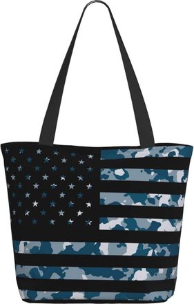 AOOEDM American Flag With Camouflage Ladies Shopping Bag 13x11x7in.The Perfect ValentineS Day Gift.It Is The Best ValentineS Day Gift For Mom, Daughter, Wife