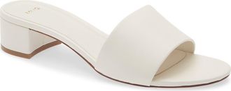Mango Slide Sandal in White Ecru at Nordstrom, Size 6.5Us