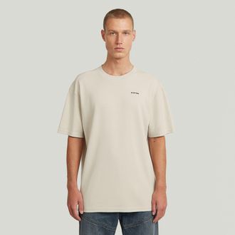 G-Star Rib Insert Relaxed T-Shirt - Wit - Heren