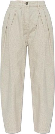 AllSaints Wide Trousers, female, Beige, Size: 2XS Becca Barrel Leg Trousers