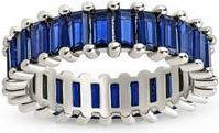 Sterling Forever Caroline Rainbow Cubic Zirconia Eternity Ring in Silver/blue at Nordstrom Rack, Size 8