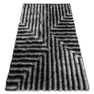 RugsX RugsX Flim Rug in Black | Size: 120 cm x 160 cm