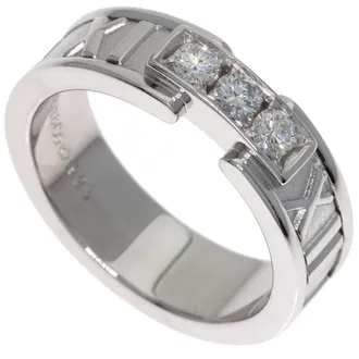 Tiffany & Co. Atlas White Gold (18K) Band Ring (Pre-Owned)
