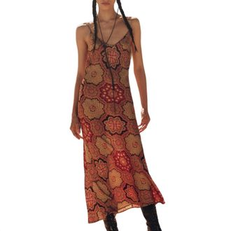 The Great. Womens The Savannah Dress In Patchwork Print