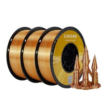 OEM Filamento Per Stampante 3d, Finitura Setosa, Bobina Da 3 Kg, 3 Kg Oro Argento Rame