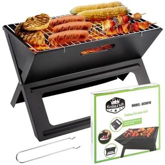 OEM Parrilla De Jard&iacute;n Port&aacute;til Plegable Con Maleta Y Rejilla