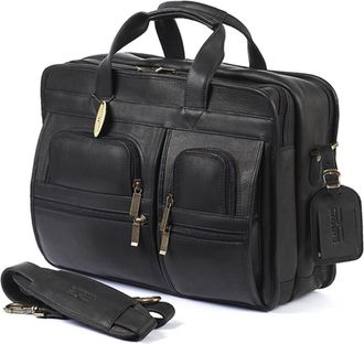 Claire Chase 151E-black Executive Computer Briefcase - Black