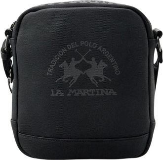 La Martina La Martina, Messenger Bags, male, Black, Size: ONE SIZE Polyethylene Crossbody Bag