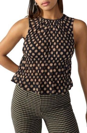 Sanctuary Medallion Print Shirred Top at Nordstrom Rack, Size X-Large