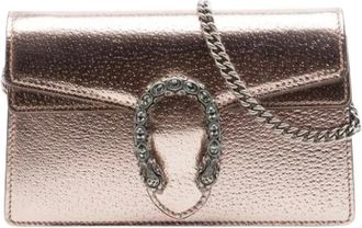 Gucci Pre-owned Mini Dionysus Crossbody Bag - Dames - Vintage Schoudertas - Roze - ONE Size - Leer - Vintage