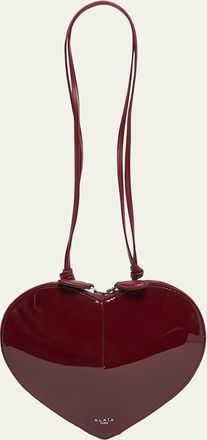 Alaia Le Coeur Crossbody Bag in Patent Leather