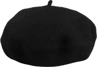 Dolce & Gabbana HAT10015 Wool and Cashmere Beret - Black